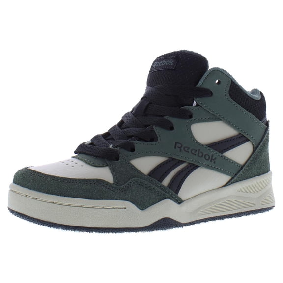 Reebok BB4900 Mid PS Boys Shoes Size 13, Color: Olive Green