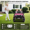 thumbnail image 2 of Lumiparty Kids Ride on Car Truck, 12V Kids Electric Vehicles Car Ride on Toy for Toddlers with Remote Control, 3 Speeds, LED Light, Music, USB for 3-6 Years, Rosy, 2 of 8