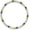 Halo | White/Yellow/Blue Chain 16 inches, variant on Men's baseball necklace, 10mm rhinestone beaded choker, 16/18/20 inches, strong elastic sparkling ice chain, cool baseball accessory, a gift for team members and fans.