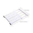 thumbnail image 3 of Fesfesfes Adjustable Closet Organizer Shelf,Multi-Tier Wardrobe Divider for Clothes, Shoes, Space-Saving Partition Rack (No Tools) White, 3 of 5