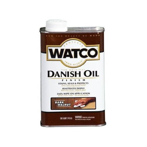 Watco Danish Oil Interior Dark Walnut 1 Qt Low Voc Case of 6 Walmart