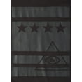 thumbnail image 5 of Ma Croix Mens Graphic Print All Seeing Eye Stars and Stripes Short Sleeve T Shirt, 5 of 6