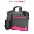 thumbnail image 2 of 15.6 Inch Laptop Messenger Bag for Men Women, Water Resistant Nylon Shoulder Computer Laptop Chromebook Bag for Work Business Travel (Magenta-15), 2 of 6