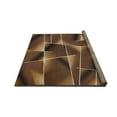 thumbnail image 5 of HR HANDCRAFT RUGS HR Square Pattern Area Rug Box Pattern Modern Carpet Comfy shed Free Stain Resistant Chocolate - 5'2" x 7'1", 5 of 5
