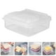 thumbnail image 3 of 4 recipientes transparentes para queso con tapa para refrigerador, organizador de alimentos transparente para almacenar queso fresco y mantequilla, 3 of 7