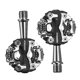 thumbnail image 2 of Pedales autoblocantes para bicicleta de montaña , pedales automáticos para ciclismo, aleación de aluminio SPD Negro Cola Pedales automáticos para bicicletas, 2 of 8
