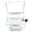 thumbnail image 3 of GROWTH TANK Suggestion Box Lockable Multipurpose Donation Case for Tabletop Shop Charity Transparent, 3 of 7