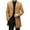 06 Khaki, variant on YueHuiYing Men's Fashion Solid Color Lapel Long Sleeved Side Pocket Mid Length Cardigan Jacket