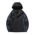 thumbnail image 2 of Zimjoy Mens Windbreaker Jackets Lightweight M-5XL Windproof Fall Jacket Casual Breathable Hooded Mens Jackets Lightweight Adjustable Neckline Spring Travel Running Hoodies, Dark Gray L, 2 of 6