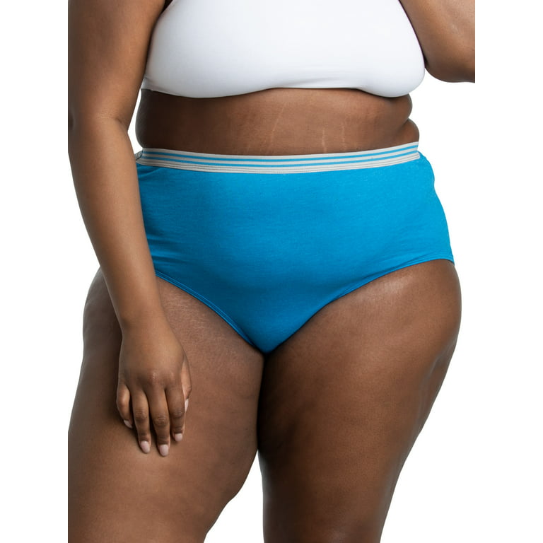 Fruit Of The Loom Womens Fit For Me Plus Size Underwear, Brief - Breathable  Cotton Mesh Assorted, 9 Us - Imported Products from USA - iBhejo