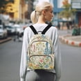 thumbnail image 7 of FORMRS Mini Backpack Purse for Women Travel Daypack Casual Shoulder Bag, Colorful Wildflowers, 7 of 7