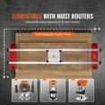 thumbnail image 3 of "64" Adjustable Router Sled for Wood Slab Flattening – Heavy Duty Aluminum Mill Jig with Precision Rails, Compatible with Most Routers – DIY Woodworking Planer for Tables, Live Edge Slabs, 3 of 11
