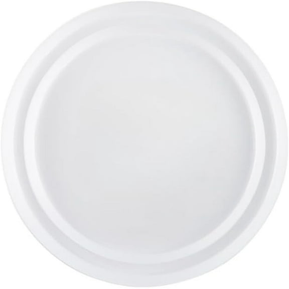 EcoQuality 8 inch Salad Plate and 10 inch Dinner Transparent White Plastic Plates – Disposable, Elegant, Versatile Plates for Everyday Use, Special Occasions and Stylish Tableware (20)