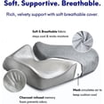 thumbnail image 3 of Cojín de asiento de espuma viscoelástica para aliviar el dolor del coxis - Cojín ergonómico para silla de oficina para el dolor de espalda - Cojines antideslizantes para silla de ruedas, 3 of 5
