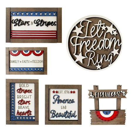 

Decor for Tray Patriot Home Independence Set Gifts Perfect Tiered Trays