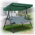 thumbnail image 2 of fastboy Polyester Swing Chair Canopy Portable Solid Color Sunproof PA Coated Sunshade Outdoor Park Front Yard Hammock Top Cover Deep Green, 2 of 7