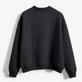 thumbnail image 5 of Resicozy Womens Sweatshirts Crewneck Oversized Pullover Solid Color Sweaters Fall Winter Cute Tops Clothes 2025 Black 2XL, 5 of 6