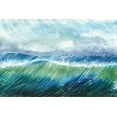 thumbnail image 2 of Ludwig, Alicia 32x23 Black Ornate Wood Framed with Double Matting Museum Art Print Titled - Big Surf II, 2 of 4