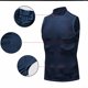 thumbnail image 4 of pstuiky Camiseta sin mangas para hombre, Camiseta deportiva ajustada de color liso para hombre, moderna, para tiempo libre y fitness Chaleco de hombre m, 4 of 5