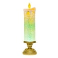 thumbnail image 2 of EGYMEN Colorful Crystal Candle, LED Dreamy Decorative Candle with No Wax Mess, Battery Operated Flame Candle, Warm LED Christmas Candle for Festive Ambiance(Gold), 2 of 6