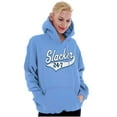 thumbnail image 3 of Slacker 247 Couch Potato Lazy Funny Unisex Plus Fleece Graphic Hoodie Brisco Brands 2X, 3 of 5
