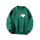 thumbnail image 4 of Sudadera de mujer elegante con estampado de corazón suave y hombros caídos, ropa deportiva femenina S, 4 of 9