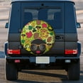 thumbnail image 3 of Kll Black Head Woman With Mushroom Hair Tire Cover,Universal Wheel Tire Cover For Trailer, Rv, Suv, Truck,Camper And Many Vehicle,(17 Inch), 3 of 7