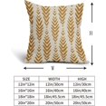 thumbnail image 5 of Mustard Yellow Boho Pillow Covers 16x16 Set of 2 Bohemian Ethnic Geometric Herringbone Print Decorative Throw Pillows Outdoor Pillowcase Square Linen Farmhouse Cushion Case Decor for Couch Sofa Bed, 5 of 5