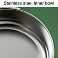 thumbnail image 3 of Cat bowl four-legged anti-overturning pet bowl stainless steel dog bowl - rouge pink, 3 of 5