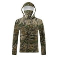 thumbnail image 2 of lcziwo Mens Fashion Hooded Sweatshirt with Mask UPF 50+ Big and Tall Camo Print Long Sleeve Shirt Casual Summer Holiday Outdoor Blouse Camouflage L, 2 of 10