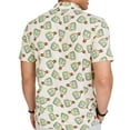 thumbnail image 2 of Men's Short Sleeve Jersey Button Front Shirt Color: White Tequila Print Size: XL, 2 of 4