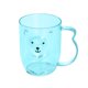 thumbnail image 1 of Vaso transparente para enjuague bucal con forma de oso para niños y adultos. Lindo vaso de plástico para enjuague bucal para el cuidado bucal diario en el hogar y el baño. Soporte para cepillo de, 1 of 6