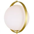 thumbnail image 3 of 1 Light Wall Light with Brass Finish, 3 of 6