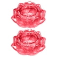 thumbnail image 2 of Damask Rose Candle Lotu 7 Light Holder Tea Candle Candlestick Flower Colors Glass Home Decor, Candles And Candle Holders, 2 of 9