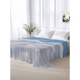 thumbnail image 6 of Clouds Flat Sheets Only Twin XL Size, Soft Breathable Bed Top Sheets for Mattress, Blue White Sky Natural Landscape Luxury Bedding Flat Sheets for Home Hotel Bedroom Bed Protection, 6 of 9
