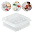 TERGAYEE Plastic Sliced Cheese Storage Containers with Lids Airtight