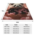 thumbnail image 3 of Honeii Cute Cloud Panda Print Fleece Blanket - Throw Blanket for Bed, Sofa, Couch, Camping, and Travel , Microplush Ultra Soft Warm Blanket-50"x40", 3 of 7
