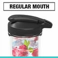 thumbnail image 3 of Masontops Regular Mouth Plastic Mason Jar Lid with Pour Spout – Reusable Flip Cap Lid for Canning Jars – Leak Proof Mason Jar Storage Lid for Smoothies, Salad Dressing, Pantry Organization, 3 of 12