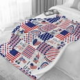 thumbnail image 6 of Gnome Blanket,4th July Independence Day Throw Blanket,American Flag Ultra Soft Flannel Blanket for Decor - Warm,Cozy,Breathable,Lightweight Blanket for Bed Couch Car,60"x80"-Adults/Twin Size, 6 of 6