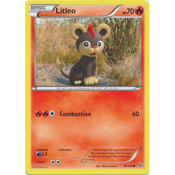 Pokemon Flashfire Litleo #18