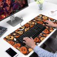 thumbnail image 2 of Long Mouse Pads for Desk,Autumn Halloween Pumpkin Pattern Desk Mats on Top Of Desks, Desk Mouse Pad Extra Large with 3mm Non-Slip Base and Stitched Edge for Gaming,Office,Work,Home 31.5x15.7in, 2 of 5