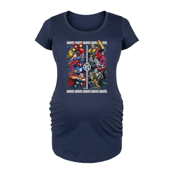 Marvel - Heroes Vs Villains - Maternity Scoop Neck Graphic T-Shirt