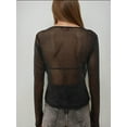 thumbnail image 4 of Glitter Long Sleeve Transparent Top, 4 of 4