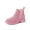 Pink Glitter, variant on VitNoiva Girls Ankle Boots Low Heel Anti-Slip Kids Chelsea Booties Black PU 1 Big Kid