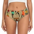 thumbnail image 1 of Balery Dancing African Women Ropa Interior de Algodón para Mujer con Dibujo – Braguitas Cómodas y Elásticas, Estilo Clásico-3X-Large, 1 of 6