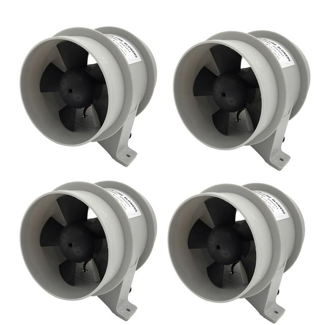 Paquete De 4 Sopladores En Línea ABS 12V Sopladores De Silenciosos Resistentes
