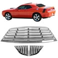 thumbnail image 2 of Ikon Motorsports Compatible with 08-23 Dodge Challenger IKON XE Style Rear Window Louver & Side Scoops CFL, 2 of 9