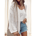 thumbnail image 4 of Womens Cardigan Sweater Creamy White L, 4 of 7
