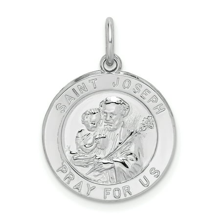 - 925 Sterling Silver Saint Joseph Medal Pendant Charm Necklace Religious Patron St Gifts For Women For Her