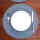 thumbnail image 2 of Juego de 6 individuales redondos trenzados SHACOS para mesa de comedor azul, 2 of 9